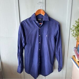 Polo by Ralph Lauren Men's Navy Dress Shirt